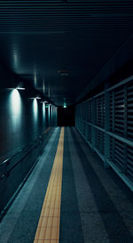 Empty subway tunnel