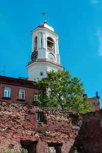 Low angle view of building against sky