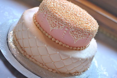 High angle view of cupcakes