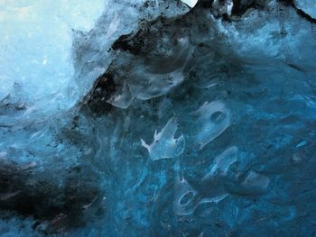 Full frame shot of ice in sea