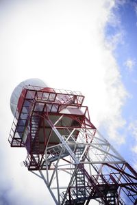 Low angle view of ferris wheel against sky