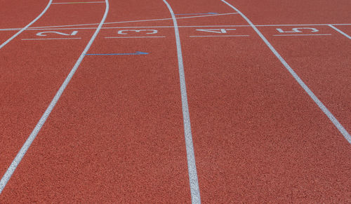 View of running tracks