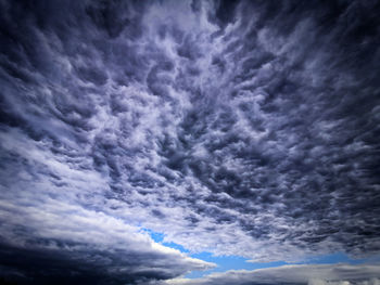 Low angle view of clouds in sky