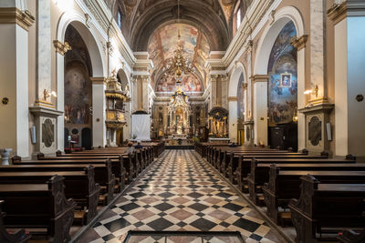 Interior of historic building