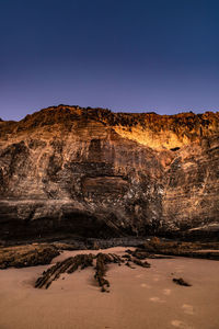 View of rock formations