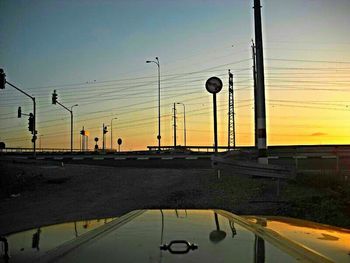 Road at sunset