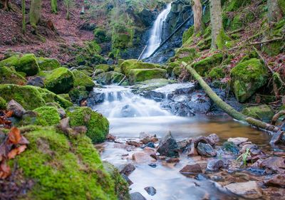 Stream flowing through rocks