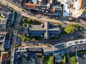 Arendonk, antwerp, belgium, august 6th, 2024, church of saint job, an aerial view.