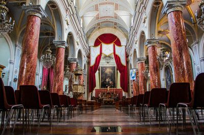 Interior of historic church