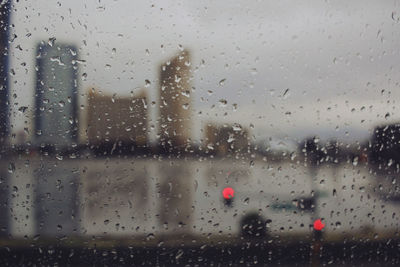 Raindrops on glass window