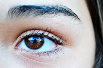 Close-up portrait of human eye