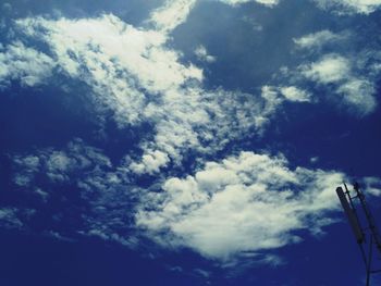 Low angle view of clouds in sky