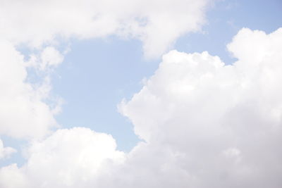 Low angle view of clouds in sky