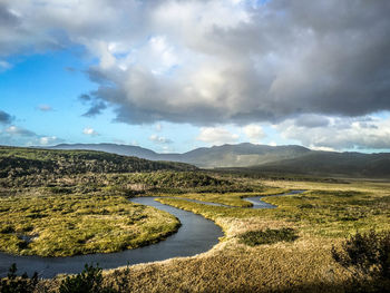 Scenic view of landscape against sky