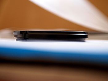 Close-up of piano keys