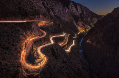 A gorge carved by the dades river separates atlas and anti-atlas