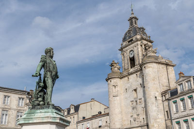 Low angle view of historic building against sky