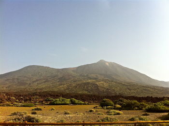 Scenic view of mountains