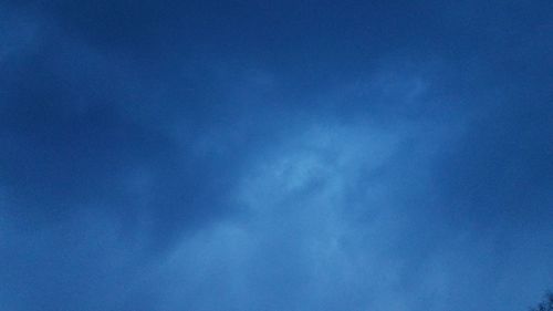 Low angle view of clouds in sky