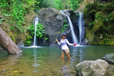 Waterfall in forest