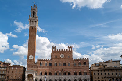 Low angle view of historical building against sky