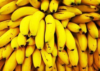 Full frame shot of yellow bananas