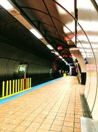 Train at railroad station