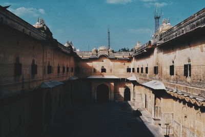 Historic building against sky in city