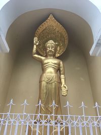 Statue of buddha in building