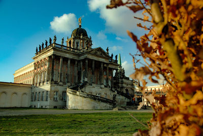 View of cathedral against cloudy sky
