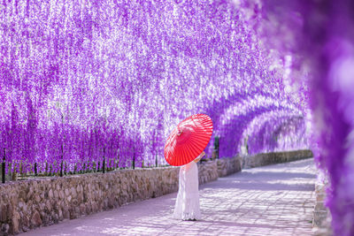 Woman with umbrella