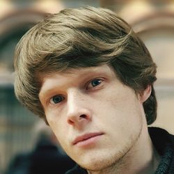 Close-up portrait of young man