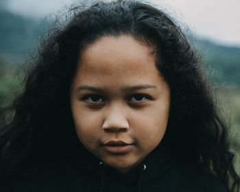 Close-up portrait of girl