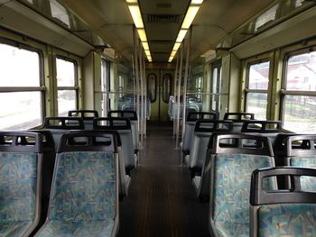 Interior of train