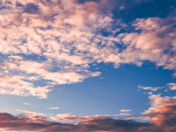 Low angle view of clouds in sky