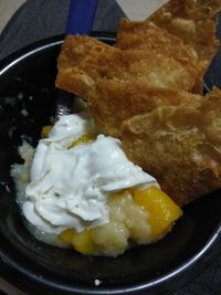 Close-up of food in plate