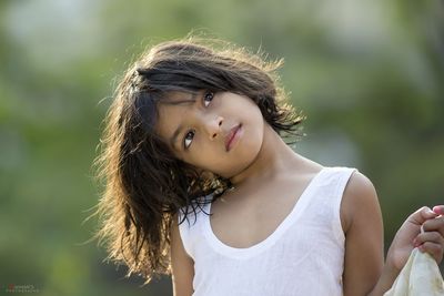 Close-up portrait of girl