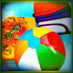 Close-up of colorful balloons