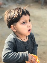 Portrait of cute boy