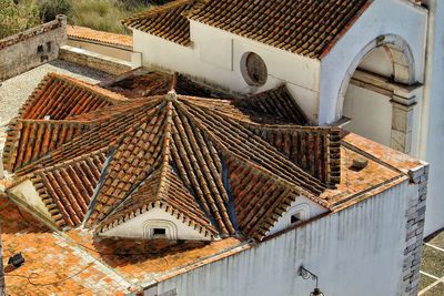 Low angle view of roof of building