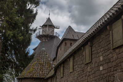 Low angle view of castle against sky