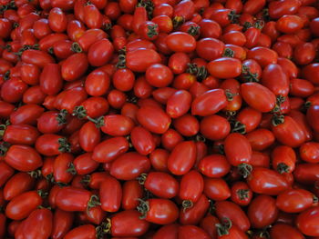 Full frame shot of tomatoes at market stall