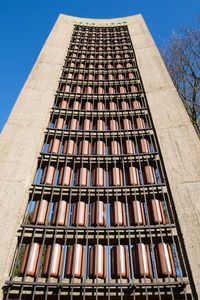 Low angle view of memorial against clear sky