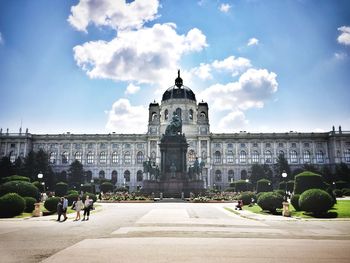 View of historical building against cloudy sky