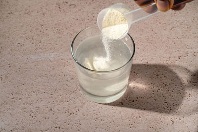 Close-up of drink on table