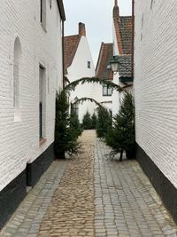 Alley amidst buildings in city