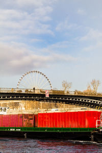 Amusement park against sky