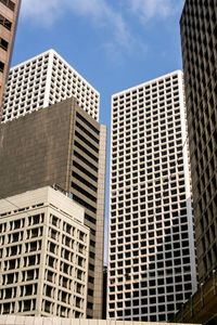 Low angle view of skyscrapers