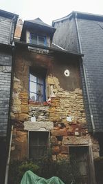 Low angle view of house