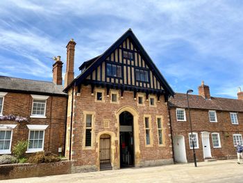 Historic medieval building in stratford upon avon